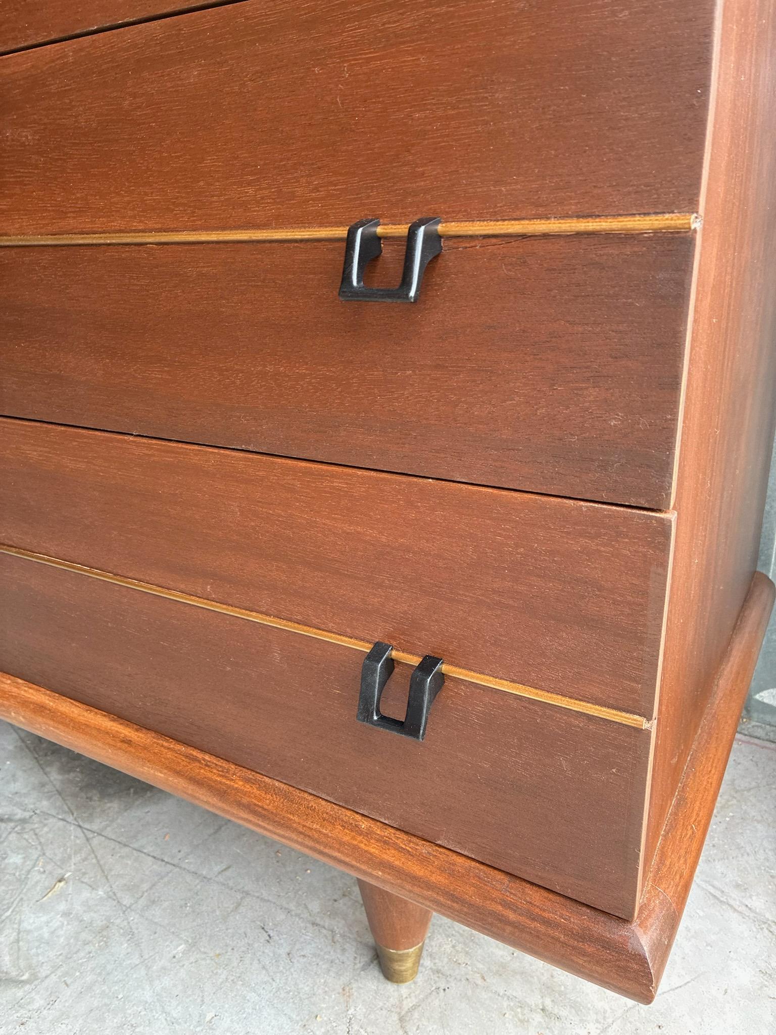 Completed set of drawer pulls